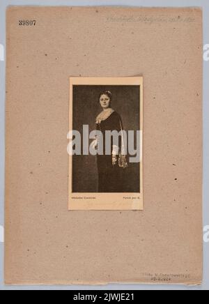 Reproduktion eines Gemäldes: Władysław Czachórski (1850-1911), Porträt von Frau G. ; aus: `Świat` [Warszawa], 1906, no. 24, S. III Świat (Warszawa ; czasopismo ; 1906-1939), Verleger Stockfoto